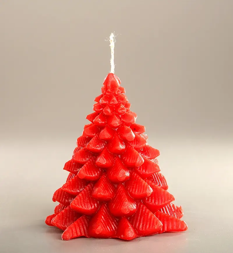 Christmas Tree Candle (Made with Natural Bees Wax)